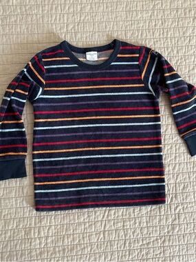 Striped velours sweater 2T